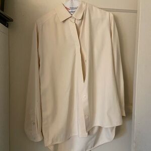 A.P.C. Ivory Button Up Shirt Size 34 Classic Minimal